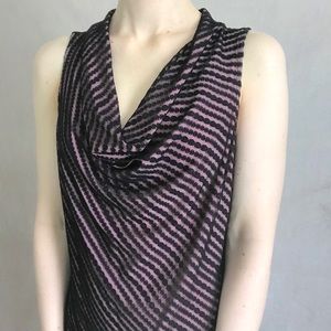 Sleeveless Cowl Neck Blouse